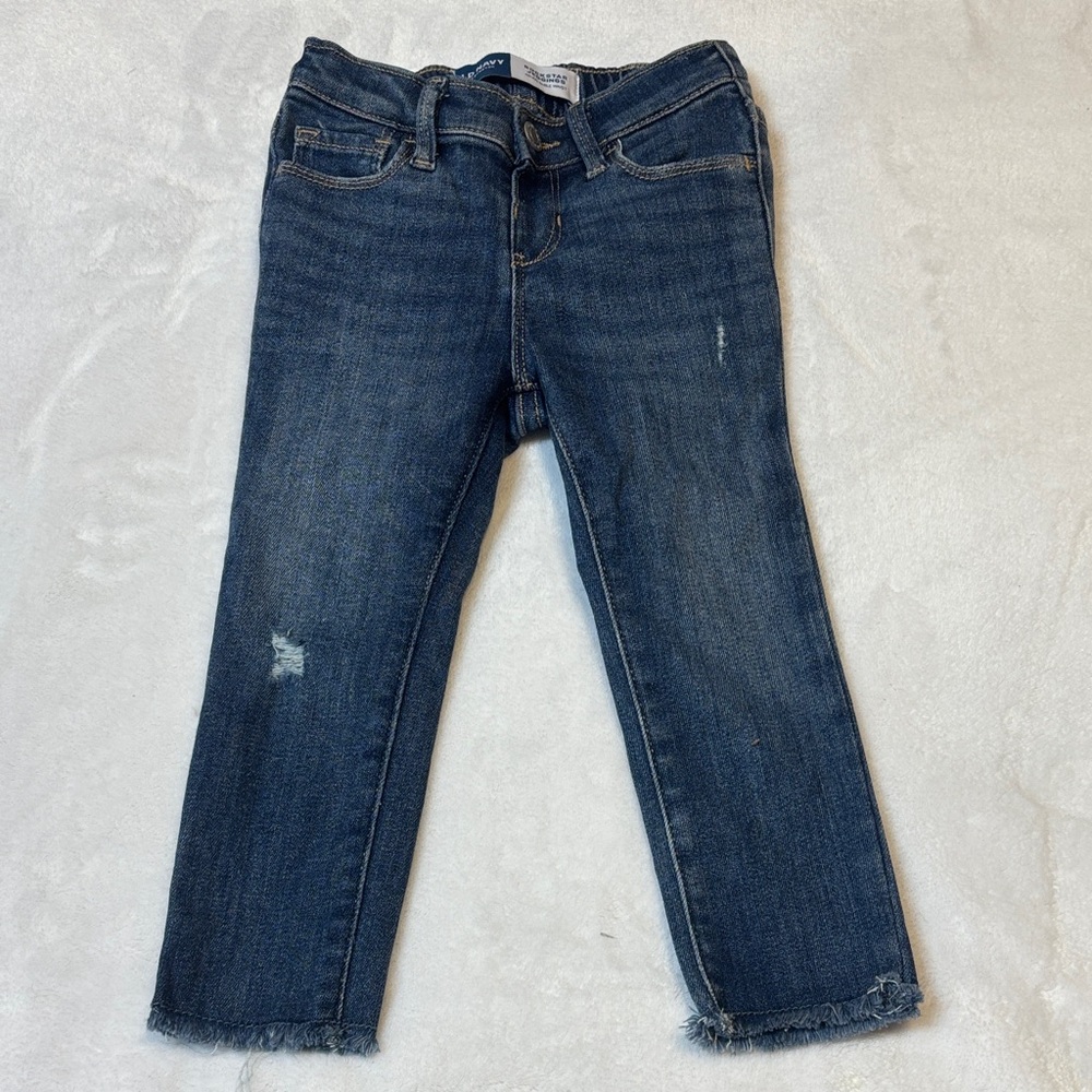 Old Navy Rockstar Jeggings Blue Distressed Kids Jeans